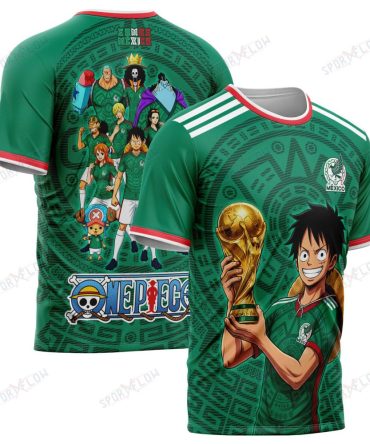 Mexico X Op Straw Hat Crew World Cup 2026 Champions All Over Print Jersey Shirt Hoodie