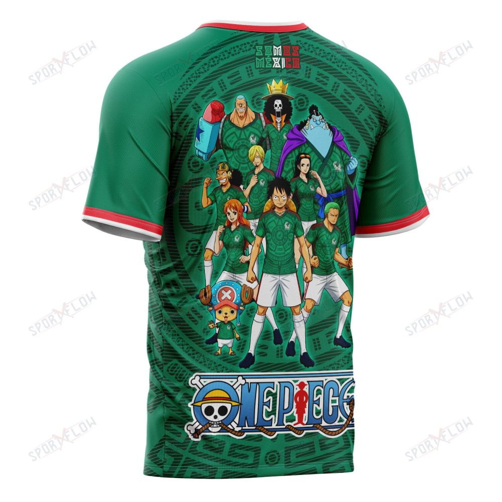 Mexico X Op Straw Hat Crew World Cup 2026 Champions All Over Print Jersey Shirt Hoodie - Image 3