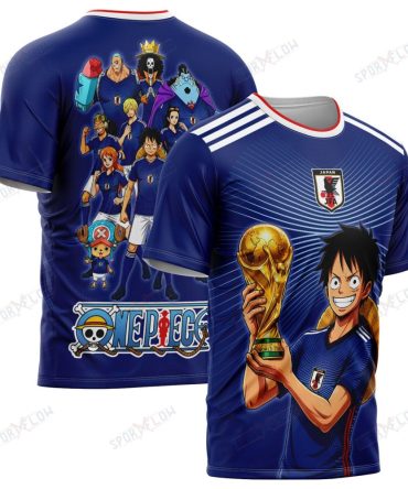 Japan X Op Straw Hat Crew World Cup 2026 Champions All Over Print Jersey Shirt Hoodie