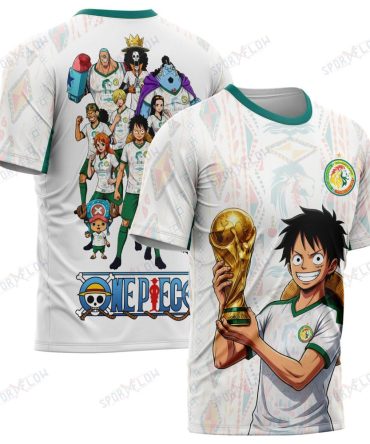 Senegal X Op Straw Hat Crew World Cup 2026 Champions All Over Print Jersey Shirt Hoodie