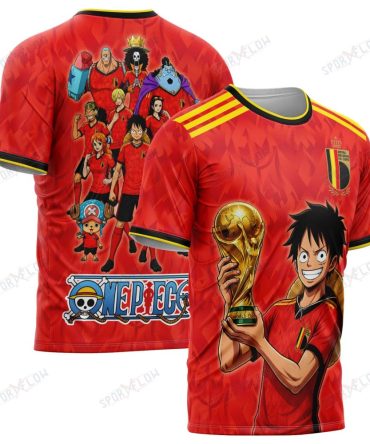 Belgium X Op Straw Hat Crew World Cup 2026 Champions All Over Print Jersey Shirt Hoodie