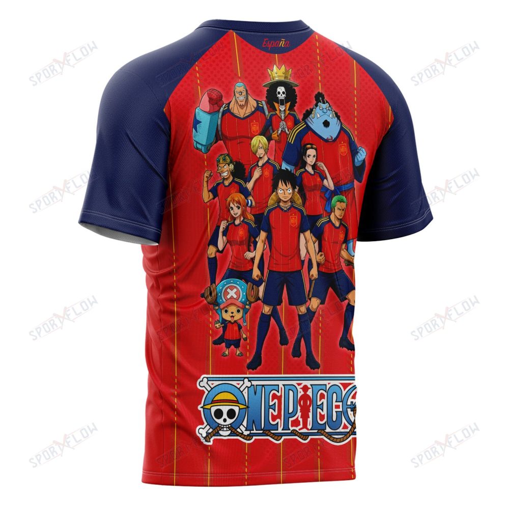 Spain X Op Straw Hat Crew World Cup 2026 Champions All Over Print Jersey Shirt Hoodie - Image 3