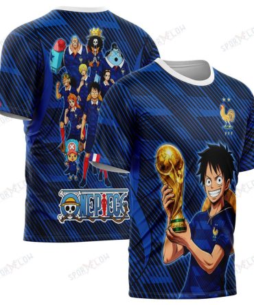 France X Op Straw Hat Crew World Cup 2026 Champions All Over Print Jersey Shirt Hoodie