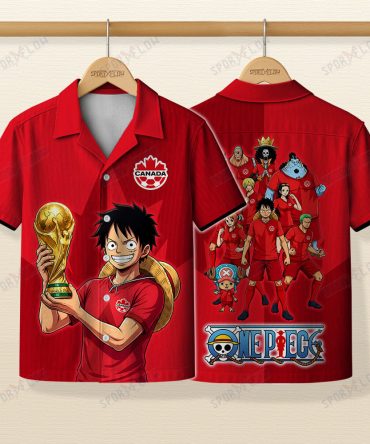 Canada X Op Straw Hat Crew World Cup 2026 Champions Hawaiian Shirt