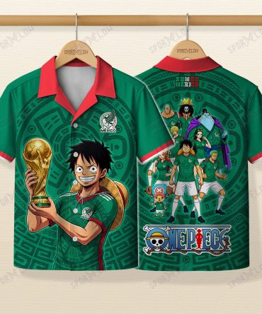 Mexico X Op Straw Hat Crew World Cup 2026 Champions Hawaiian Shirt