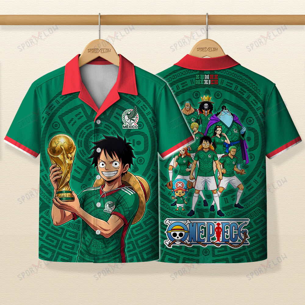 Mexico X Op Straw Hat Crew World Cup 2026 Champions Hawaiian Shirt