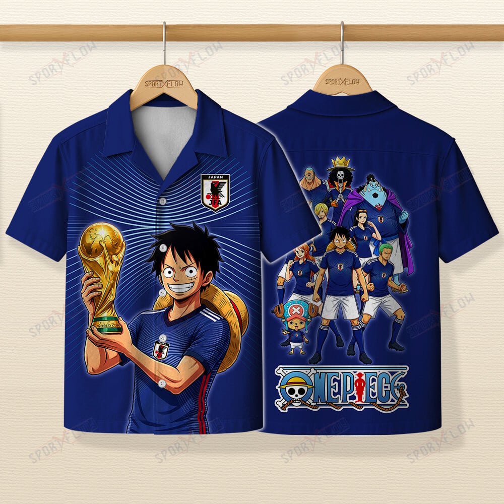 Japan X Op Straw Hat Crew World Cup 2026 Champions Hawaiian Shirt