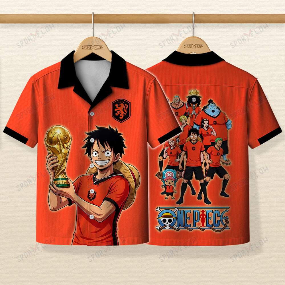 Netherlands X Op Straw Hat Crew World Cup 2026 Champions Hawaiian Shirt