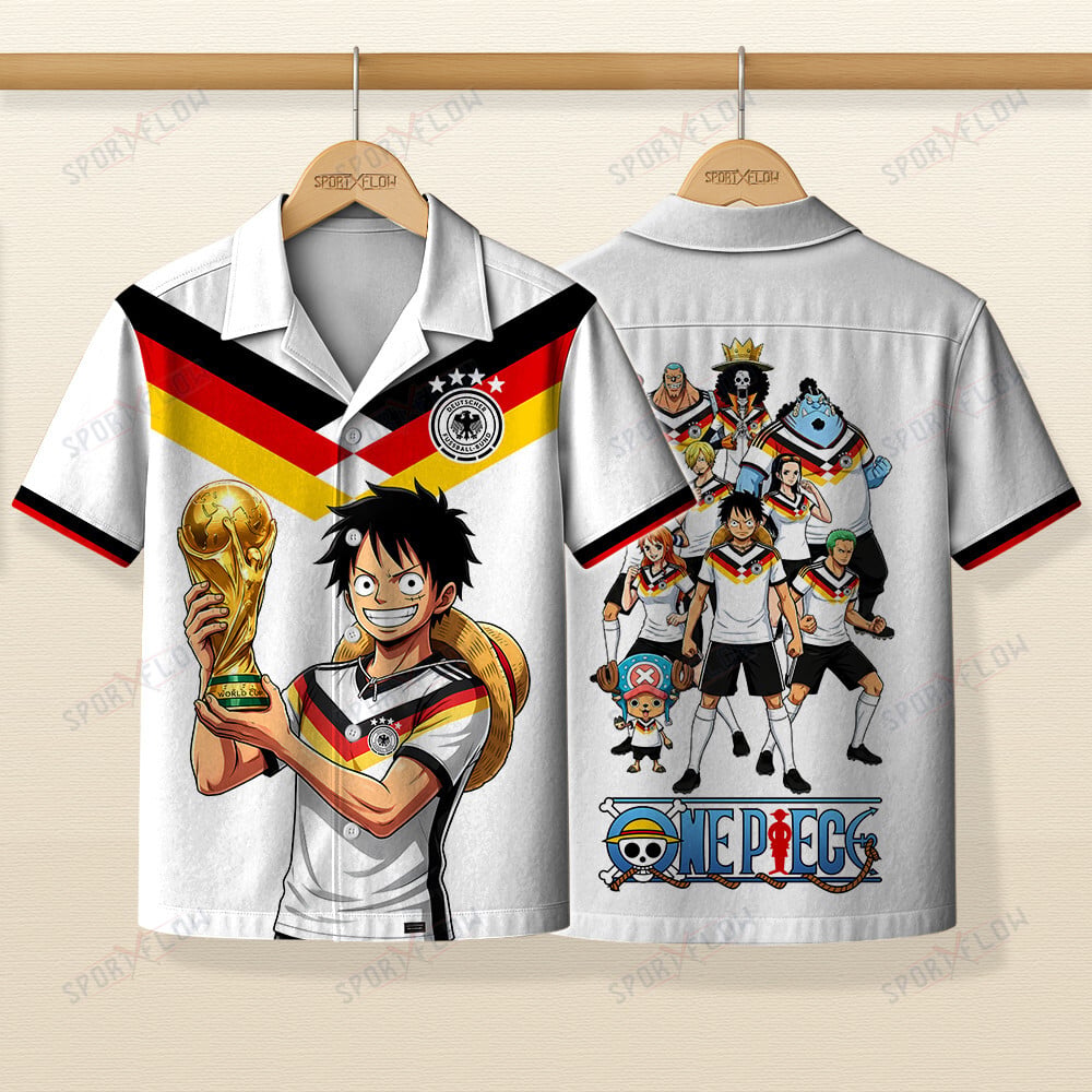 Germany X Op Straw Hat Crew World Cup 2026 Champions Hawaiian Shirt