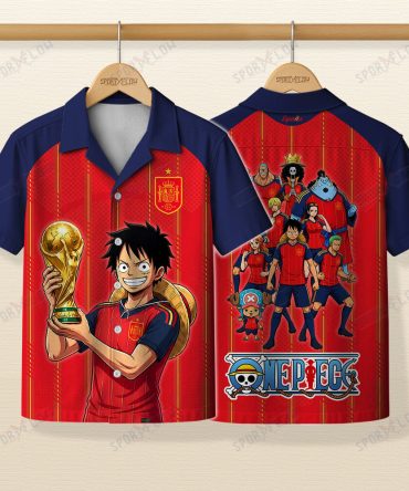 Spain X Op Straw Hat Crew World Cup 2026 Champions Hawaiian Shirt