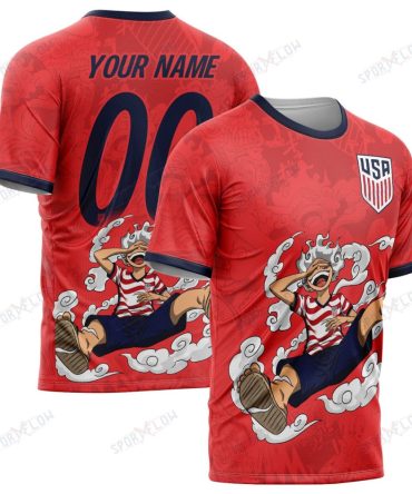 World Cup 2026 Usa X Op Gear 5 Luffy All Over Print Jersey Shirt Hoodie