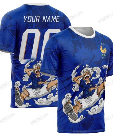 World Cup 2026 France X Op Gear 5 Luffy All Over Print Jersey Shirt Hoodie