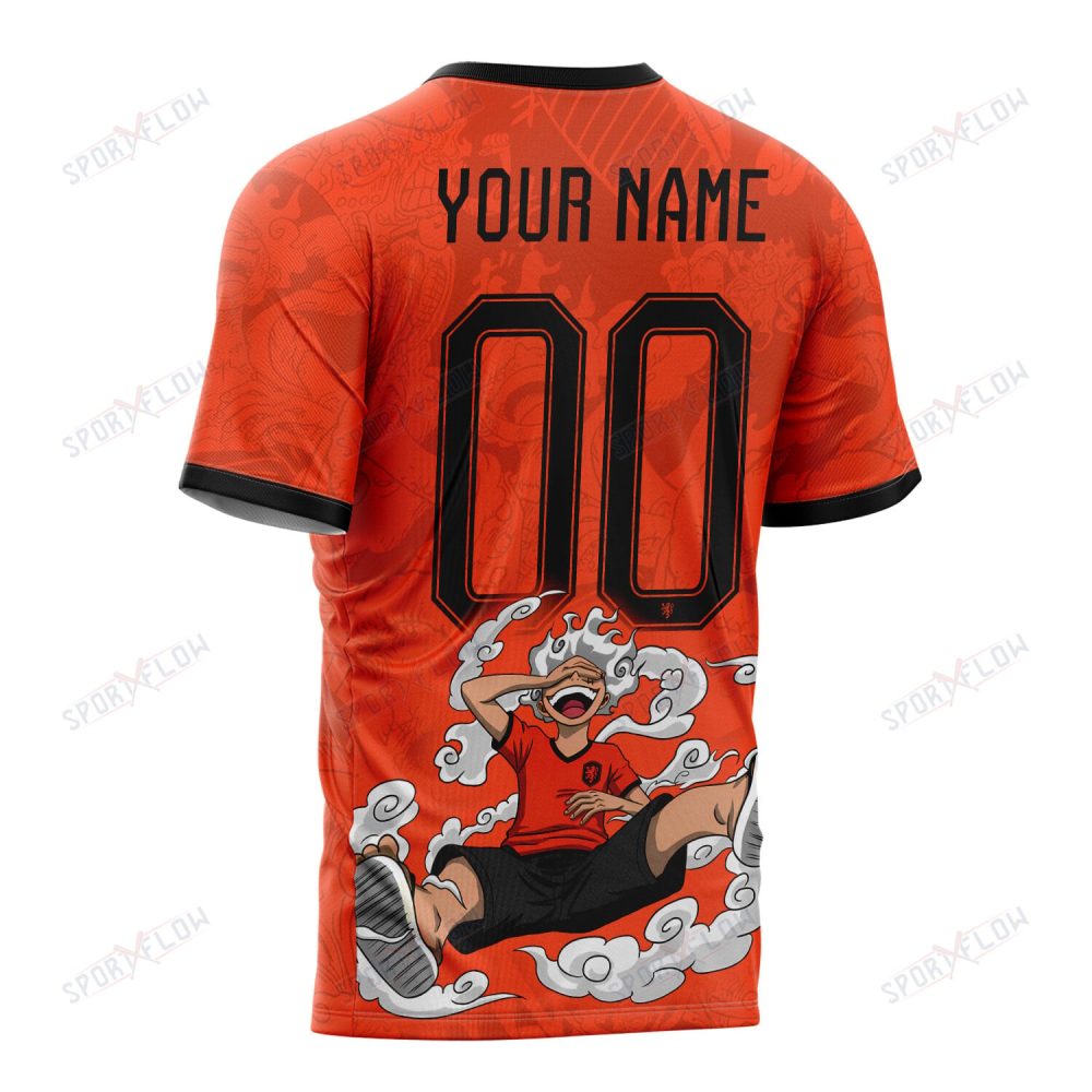 World Cup 2026 Netherlands X Op Gear 5 Luffy All Over Print Jersey Shirt Hoodie - Image 3