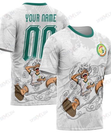 World Cup 2026 Senegal X Op Gear 5 Luffy All Over Print Jersey Shirt Hoodie