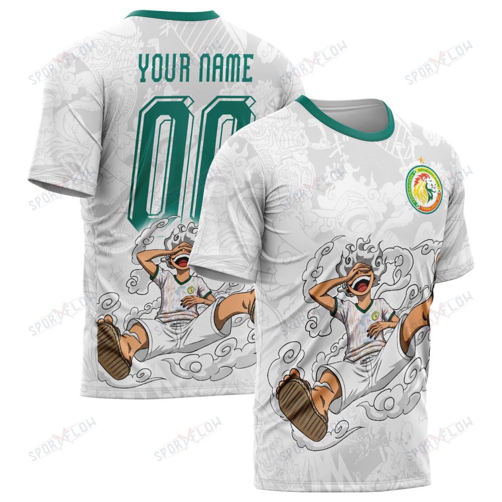 World Cup 2026 Senegal X Op Gear 5 Luffy All Over Print Jersey Shirt Hoodie