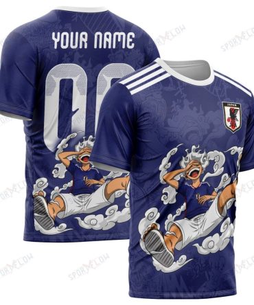 World Cup 2026 Japan X Op Gear 5 Luffy All Over Print Jersey Shirt Hoodie