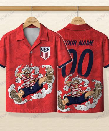 World Cup 2026 Usa X Op Gear 5 Luffy Hawaiian Shirt