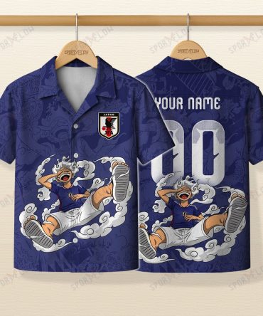 World Cup 2026 Japan X Op Gear 5 Luffy Hawaiian Shirt