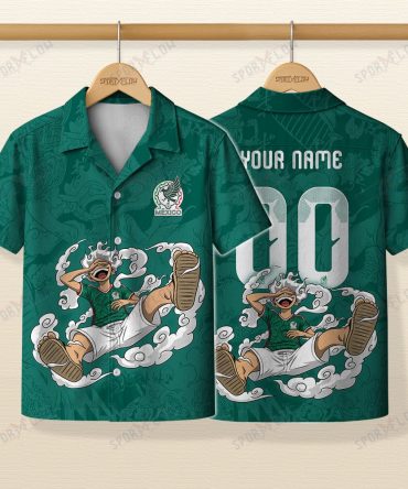 World Cup 2026 Mexico X Op Gear 5 Luffy Hawaiian Shirt