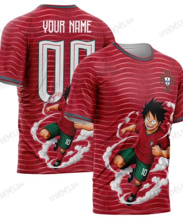 World Cup 2026 Portugal X Op Luffy Awakening Tango Smoke All Over Print Jersey Shirt Hoodie