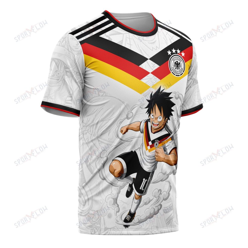 World Cup 2026 Germany X Op Luffy Awakening Tango Smoke All Over Print Jersey Shirt Hoodie - Image 2
