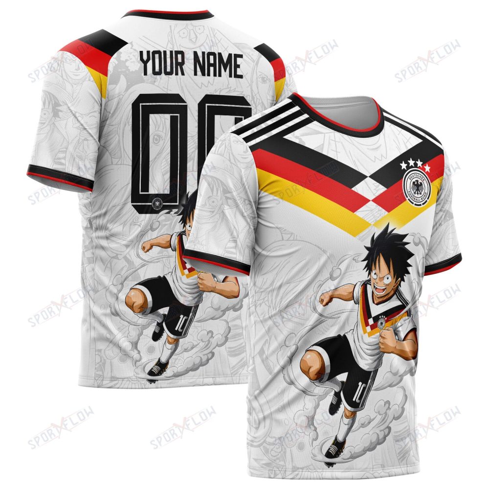 World Cup 2026 Germany X Op Luffy Awakening Tango Smoke All Over Print Jersey Shirt Hoodie