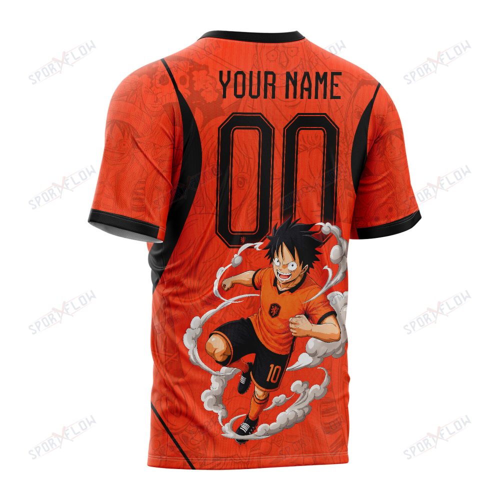 World Cup 2026 Netherlands X Op Luffy Awakening Tango Smoke All Over Print Jersey Shirt Hoodie - Image 3