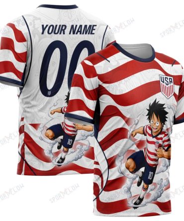 World Cup 2026 Usa X Op Luffy Awakening Tango Smoke All Over Print Jersey Shirt Hoodie