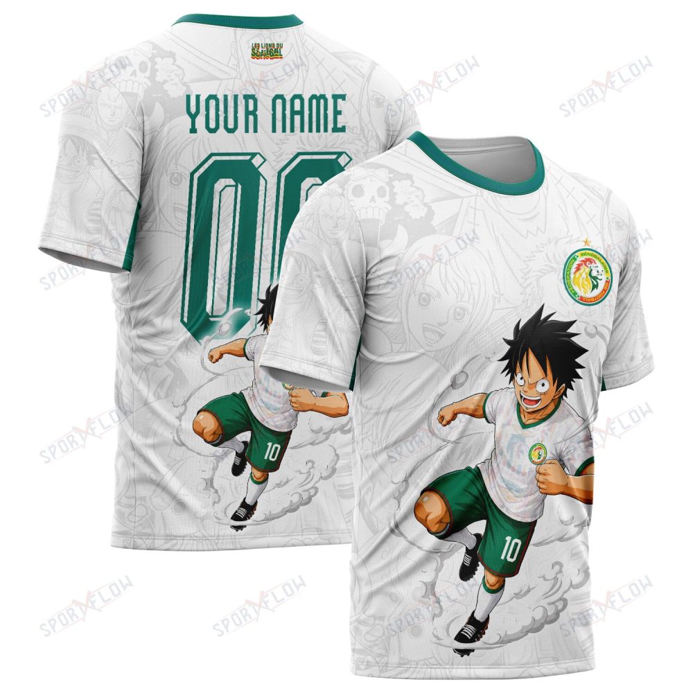 World Cup 2026 Senegal X Op Luffy Awakening Tango Smoke All Over Print Jersey Shirt Hoodie
