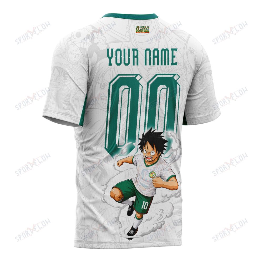 World Cup 2026 Senegal X Op Luffy Awakening Tango Smoke All Over Print Jersey Shirt Hoodie - Image 3