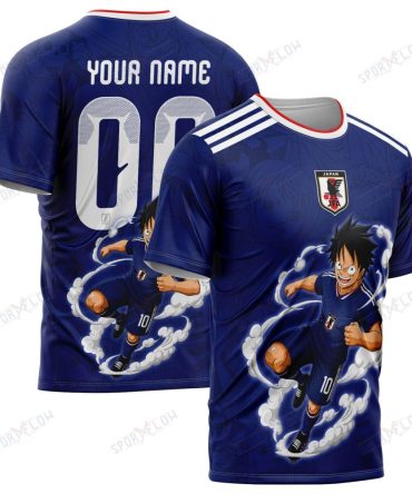 World Cup 2026 Japan X Op Luffy Awakening Tango Smoke All Over Print Jersey Shirt Hoodie