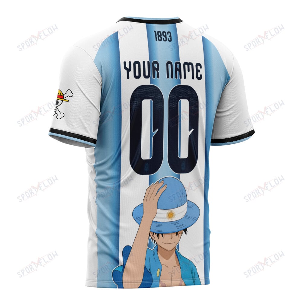 Argentina X Op Straw Hat Tango Captain World Cup 2026 All Over Print Jersey Shirt Hoodie - Image 3