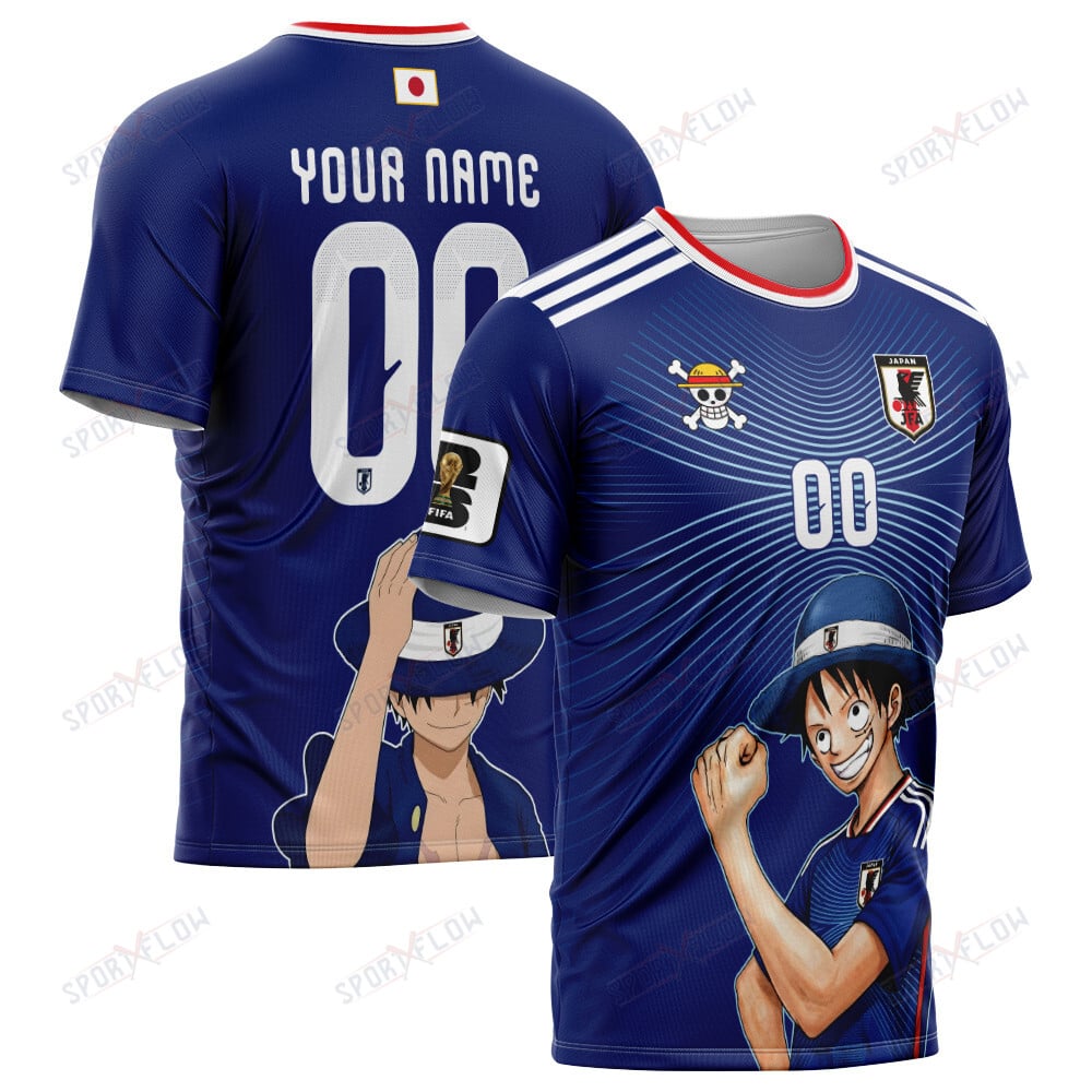 Japan X Op Straw Hat Shogun Captain World Cup 2026 All Over Print Jersey Shirt Hoodie