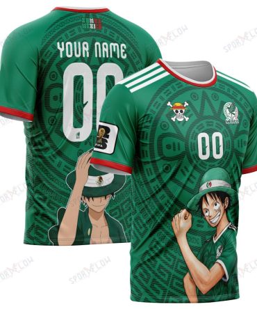 Mexico X Op Straw Hat Aztec Captain World Cup 2026 All Over Print Jersey Shirt Hoodie