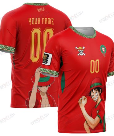 Morocco X Op Straw Hat Atlas Captain World Cup 2026 All Over Print Jersey Shirt Hoodie