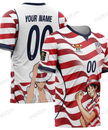 Usa X Op Straw Hat Liberty Captain World Cup 2026 All Over Print Jersey Shirt Hoodie