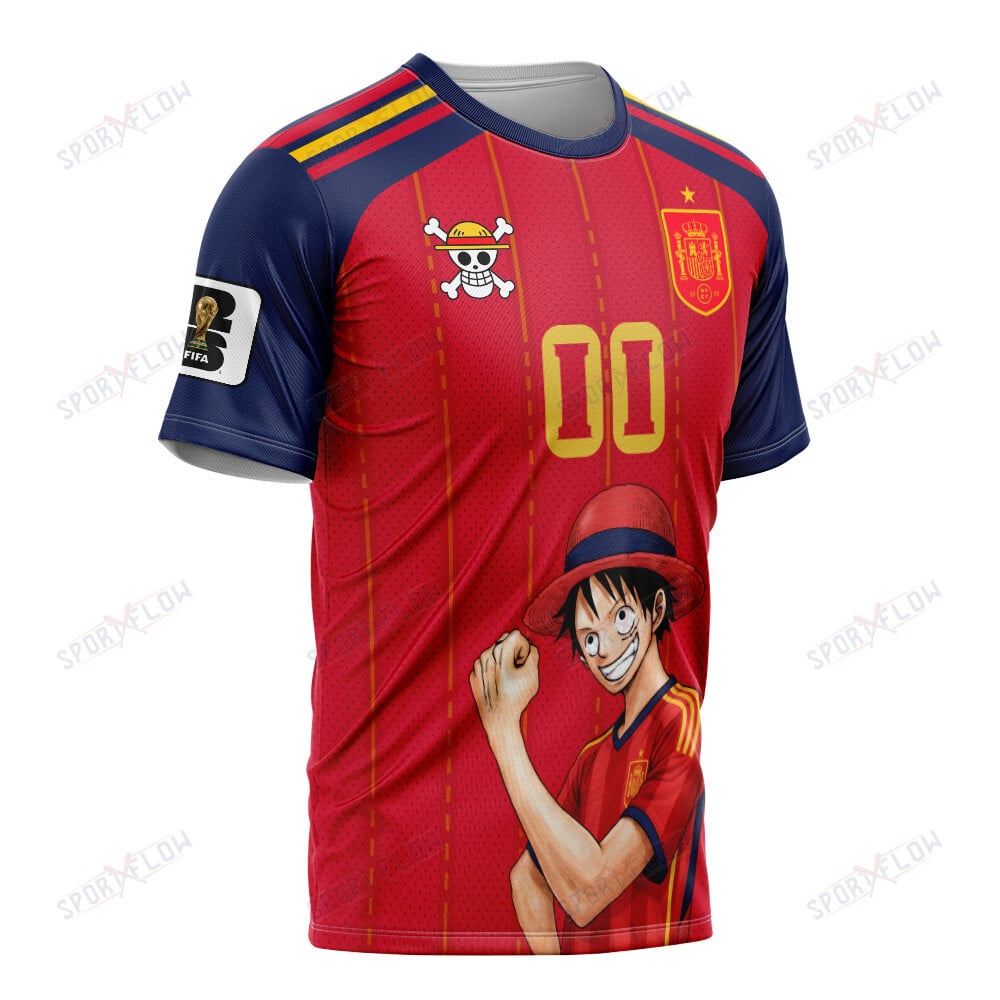 Spain X Op Straw Hat Matador Captain World Cup 2026 All Over Print Jersey Shirt Hoodie - Image 2