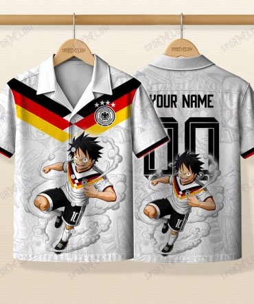 World Cup 2026 Germany X Op Luffy Awakening Tango Smoke Hawaiian Shirt