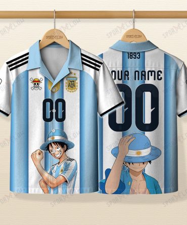 Argentina X Op Straw Hat Tango Captain World Cup 2026 Hawaiian Shirt