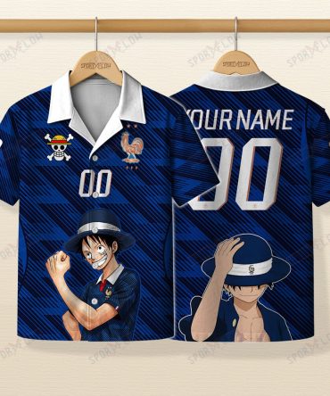France X Op Straw Hat Bleu Captain World Cup 2026 Hawaiian Shirt