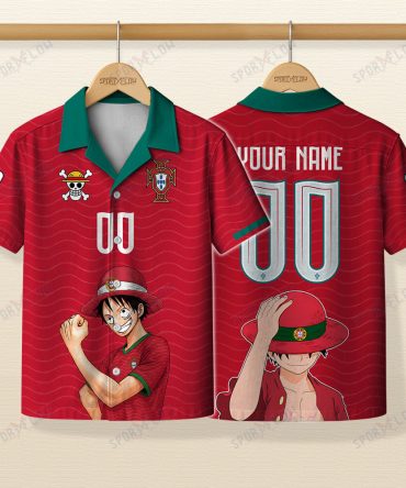 Portugal X Op Straw Hat Navigator Captain World Cup 2026 Hawaiian Shirt