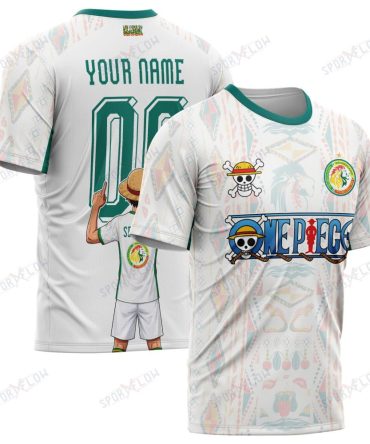 Senegal X Op Straw Hat Teranga Lions Era World Cup 2026 All Over Print Jersey Shirt Hoodie