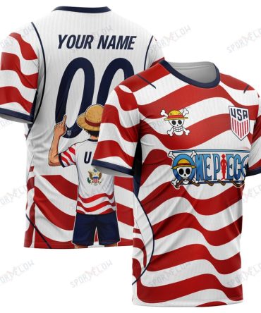 Usa X Op Straw Hat Star-Spangled Era World Cup 2026 All Over Print Jersey Shirt Hoodie