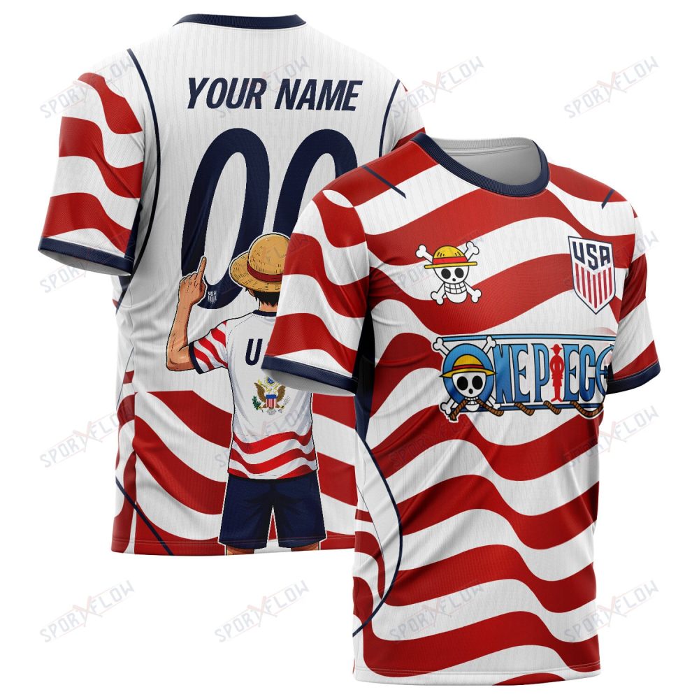 Usa X Op Straw Hat Star-Spangled Era World Cup 2026 All Over Print Jersey Shirt Hoodie
