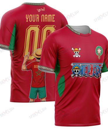 Morocco X Op Straw Hat Atlas Lions Era World Cup 2026 All Over Print Jersey Shirt Hoodie