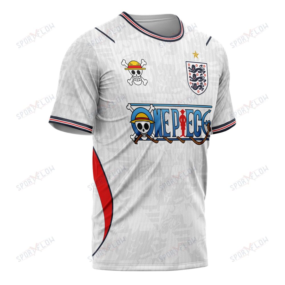 England X Op Straw Hat Three Lions Era World Cup 2026 All Over Print Jersey Shirt Hoodie - Image 2