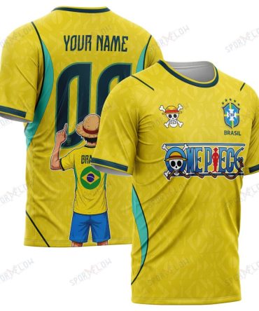 Brazil X Op Straw Hat Selecao Era World Cup 2026 All Over Print Jersey Shirt Hoodie