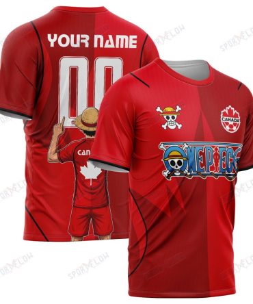 Canada X Op Straw Hat Les Rouges Era World Cup 2026 All Over Print Jersey Shirt Hoodie