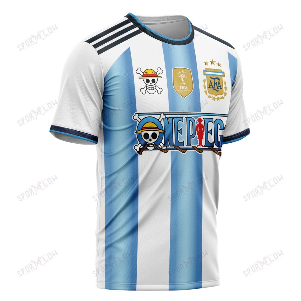 Argentina X Op Straw Hat Albiceleste Era World Cup 2026 All Over Print Jersey Shirt Hoodie - Image 2