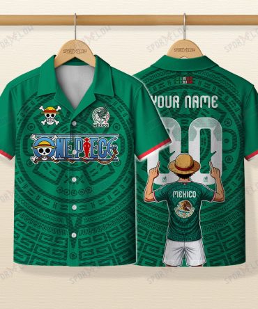 Mexico X Op Straw Hat Albiceleste Era World Cup 2026 Hawaiian Shirt
